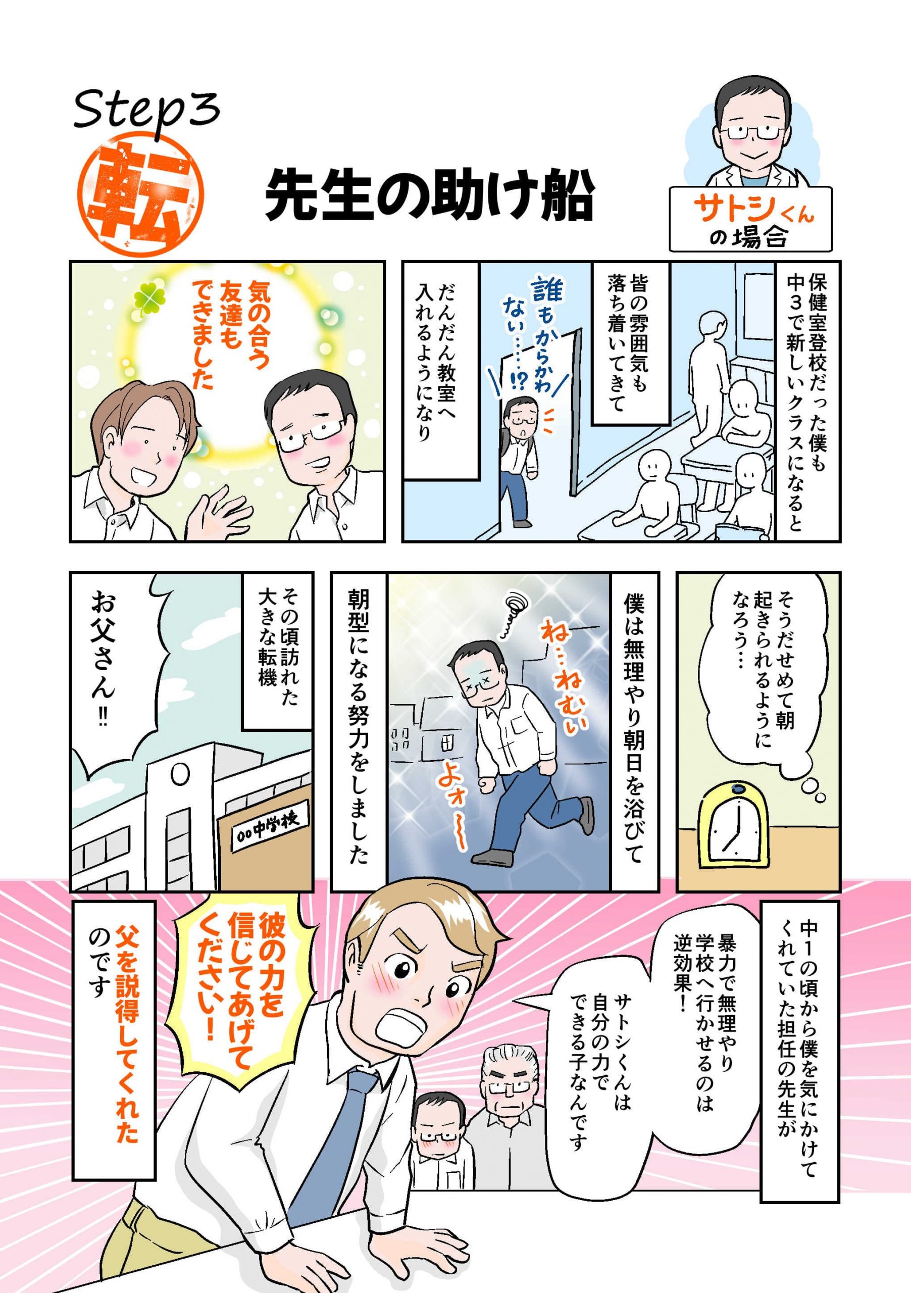 不登校体験談　漫画