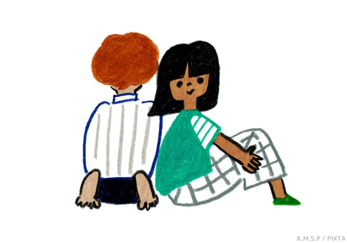 男の子と女の子のイラスト