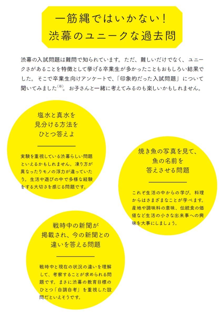 渋幕入試問題