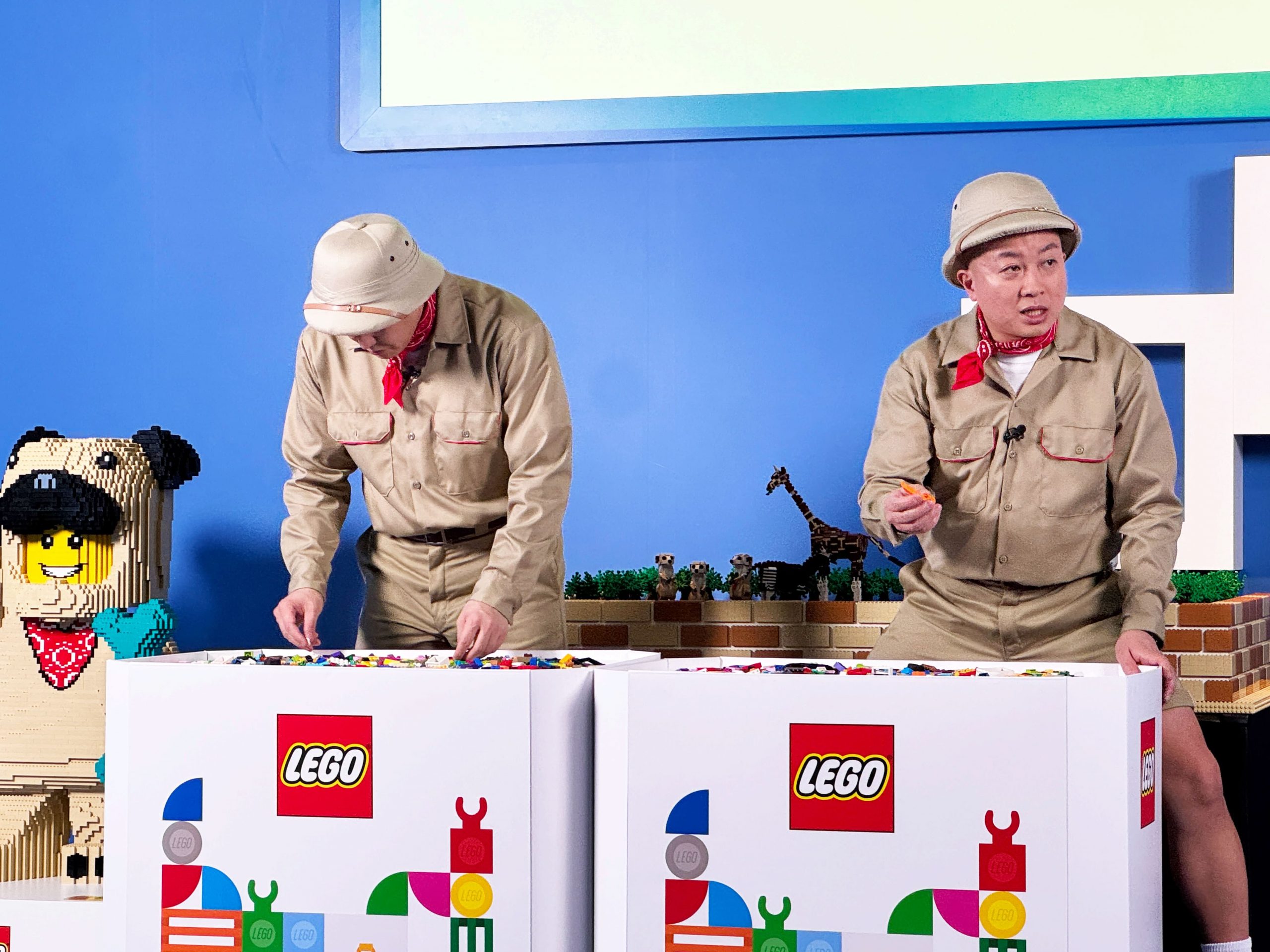 レゴアニマルアドベンチャーでのチョコレートプラネットの二人